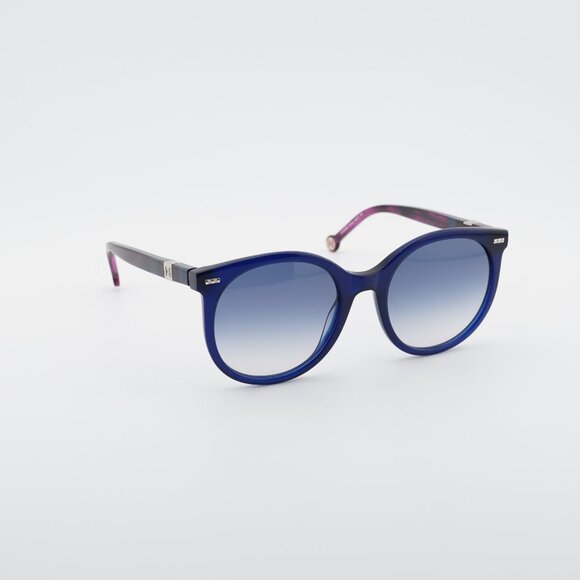 NEW CAROLINA HERRERA SUNGLASSES BLUE WOMEN EYEWEAR CH 0046/S 0WOI 08 Carolina Herrera CH 0046/S WOI/08 Square Transparent Dark  main image 2